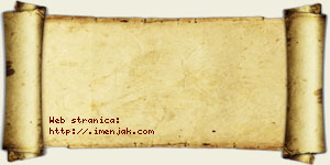 Aca Bzenić vizit kartica